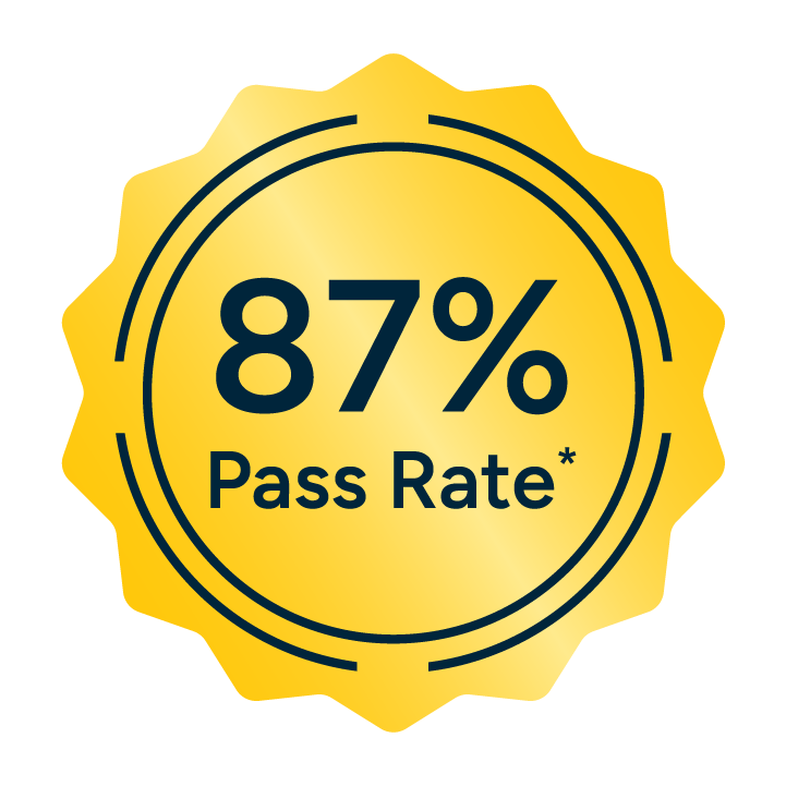 87% pass rate
