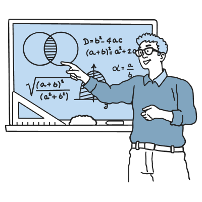 Tutor teaching mathematics